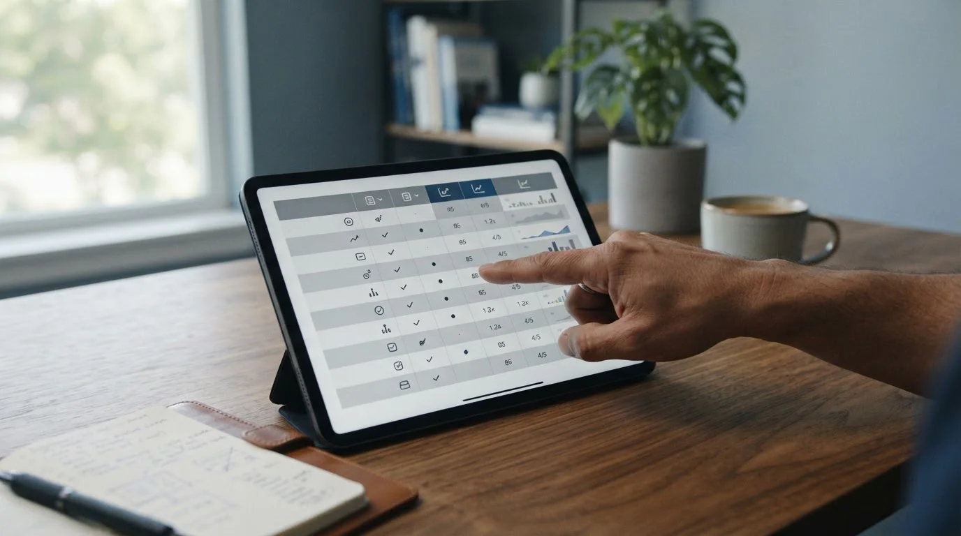 Vergleich verschiedener Wettanbieter auf Tablet-Bildschirm