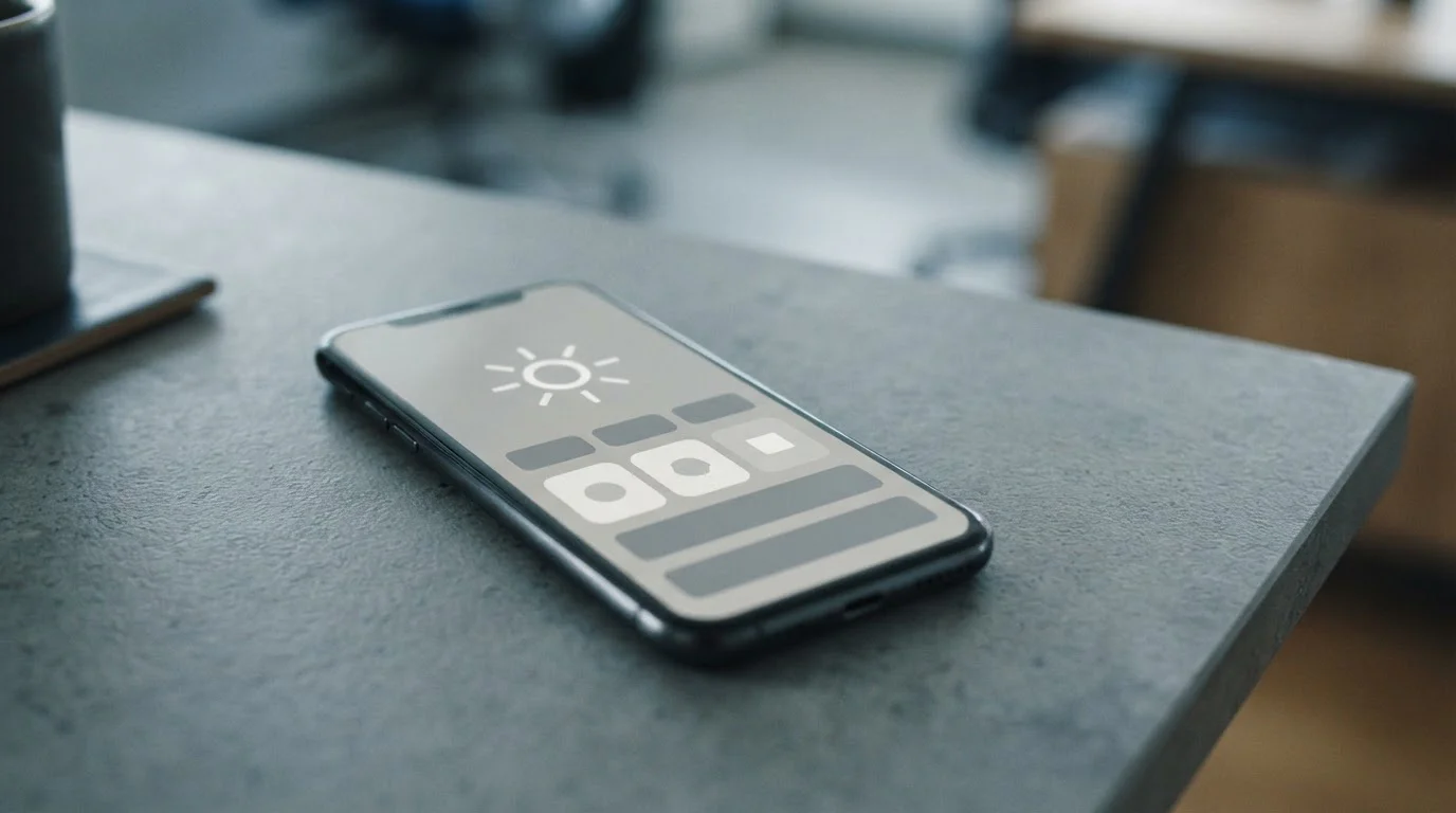 Smartphone mit digitalen Zahlungsoptionen auf minimalistischem Hintergrund